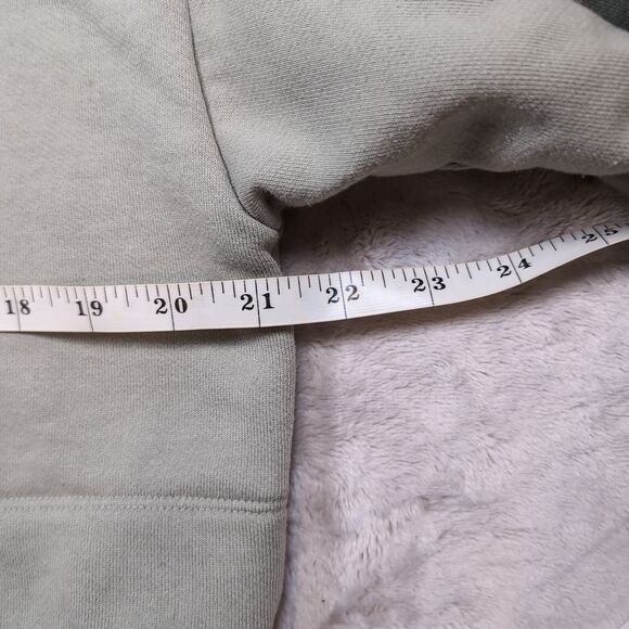 ALO Yoga Bae Hoodie Womens Large Green Sweater Cropped Boxy Athleisure Oversized - Picture 6 of 10